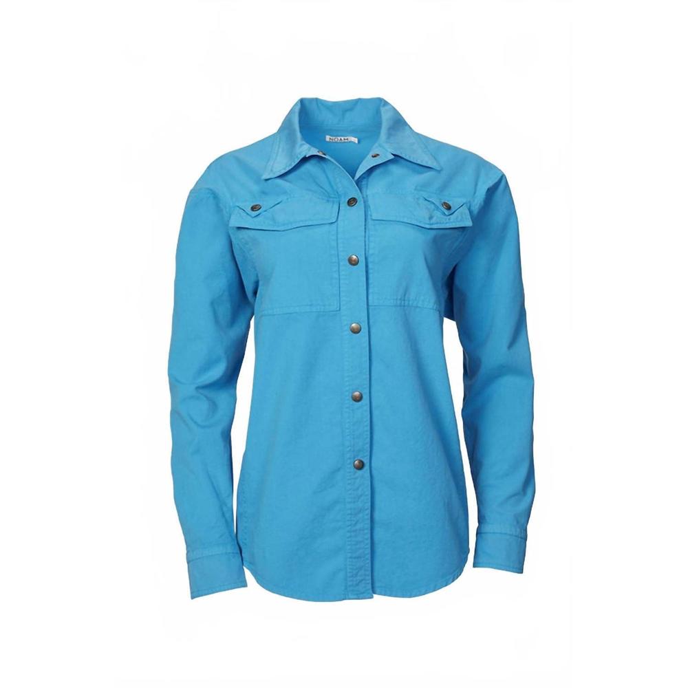 NEW NOAM women's claude shirt in blue